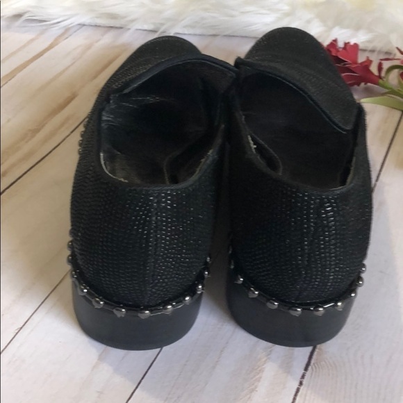 Adrianna Papell black shiny studded shoes 5.5 EUC - Picture 5 of 6